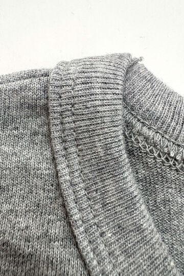 Lot 272 Crew Neck T-Shirts Plain,GRAY, small image number 4