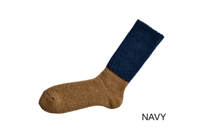 NK0704 Mohair Wool Pile Socks-NAVY-M,NAVY, medium image number 0