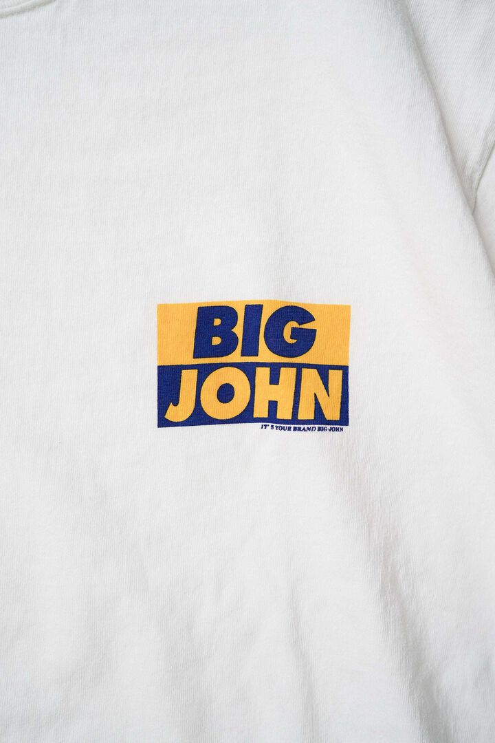 MTE002 ROUND BODY BIG JOHN LOGO T-SHIRT,CHARCOAL, medium image number 23