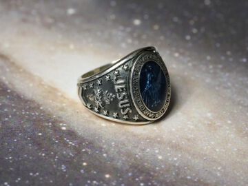 HYAAS-200BL Mary Class Ring - Blue Epoxy -,, small image number 7