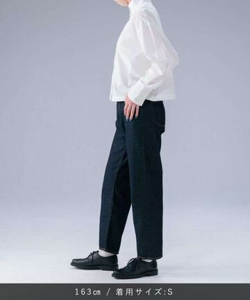 STJE1102 12OZ CROPPED JEANS【WOMEN'S】,INDIGO, small image number 6