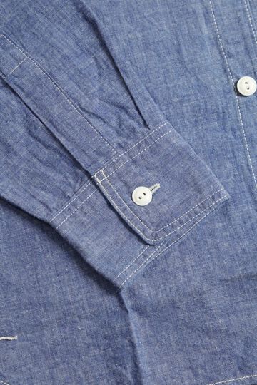 F3494 5OZ CHAMBRAY WORK SHIRT-One Wash-S,, small image number 4