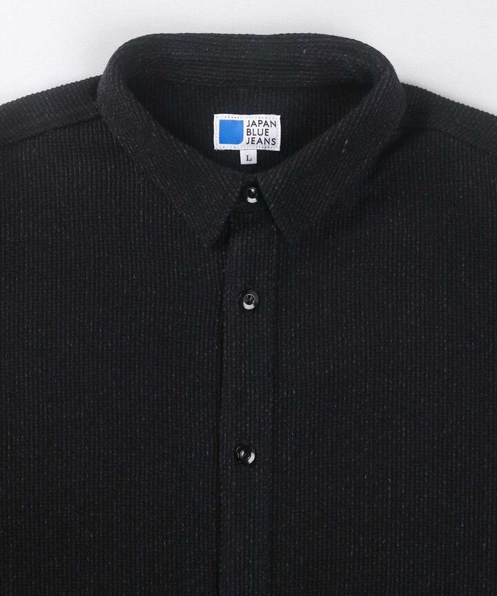 JBOT1327 Sashiko Black Big Shirts Jacket,BLACK, medium image number 5