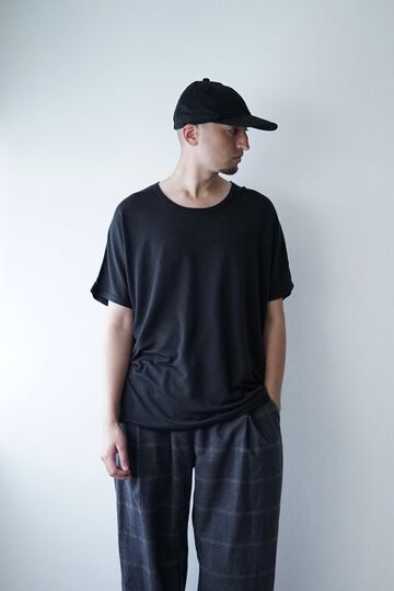 704CS40 Super 120s Washable Wool DS Wool Tee,DARKNESS, small image number 0