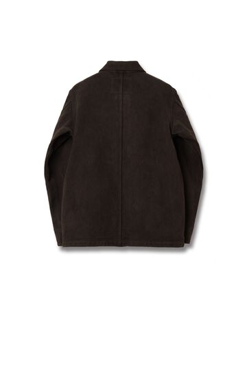 4632 17oz Amami Mud Dyed Sashiko Jacket,DARK BROWN, small image number 1