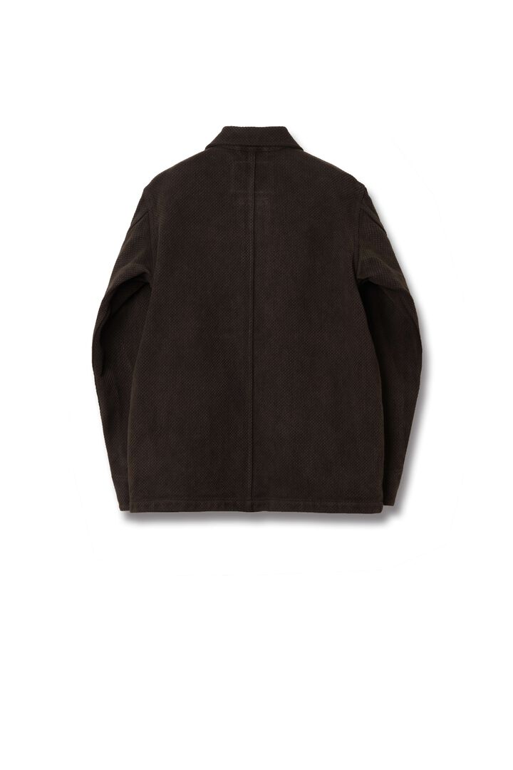 4632 17oz Amami Mud Dyed Sashiko Jacket,DARK BROWN, medium image number 1