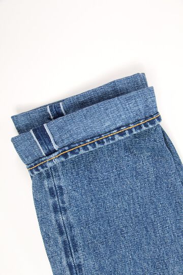 YU9983STHT 16.5oz Natural Indigo "Yurai" Stone Wash High Rise Tapered Jeans-One Washed-28,, small image number 11