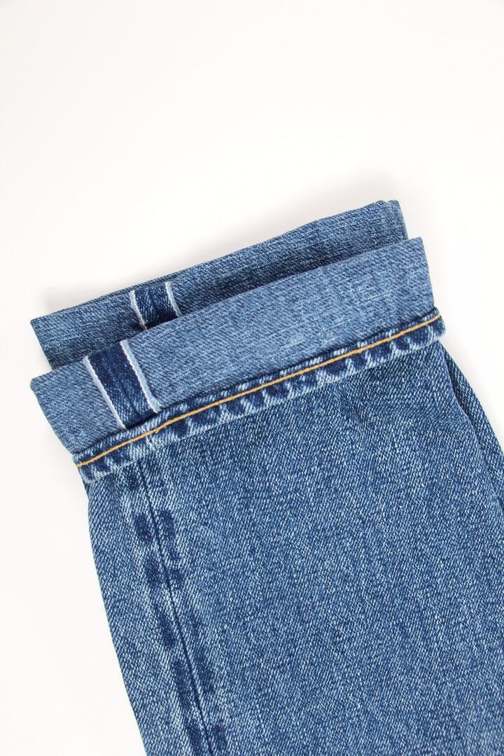 YU9983STHT 16.5oz Natural Indigo "Yurai" Stone Wash High Rise Tapered Jeans-One Washed-28,, medium image number 11