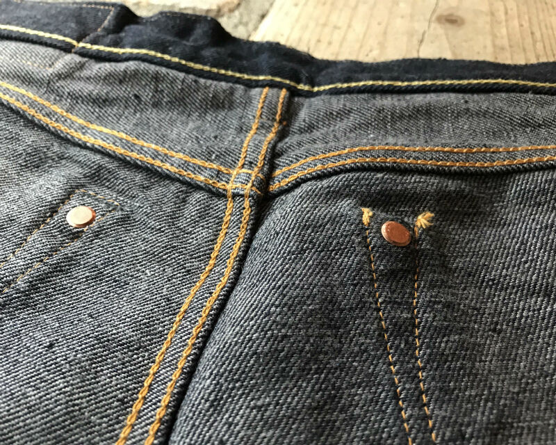 GZ-16ST-01OW 16oz Left-woven jeans straight (One washed) GZ-16ST-01OW 16oz Left-woven jeans straight (One washed)