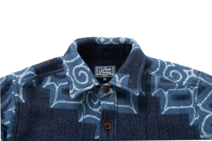 SP-106 45th Ainu Blanket Shirts,NAVY, medium image number 2