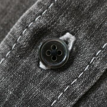 BR-25338 8oz DENIM WIDE SPREAD Collar BD L/S Shirt,BLACK, small image number 10