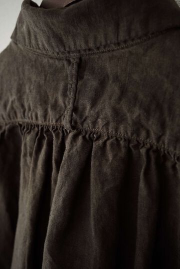 244SH08 Natural Dyed Linen / The Shirts,SUMI, small image number 3