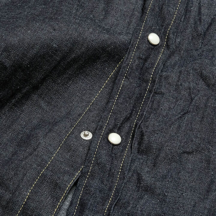 BURGUS PLUS - 8oz Denim Western Shirt - HBP-301WS-M,, medium image number 5