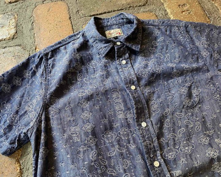 GZ-HMPKS-0205 heme pocket S / S shirt Paisley,, medium image number 5