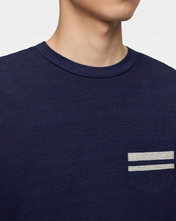 MXTS1040 YARN DYED SHORT SLEEVE POCKET T-SHIRTS,INDIGO, small image number 3