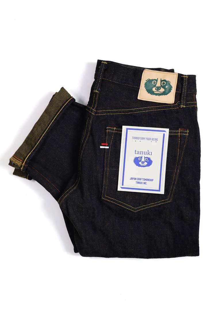TNK101OL 19.5oz Heavy Kusaki Tanuki x Denimio Collab Regular,, medium
