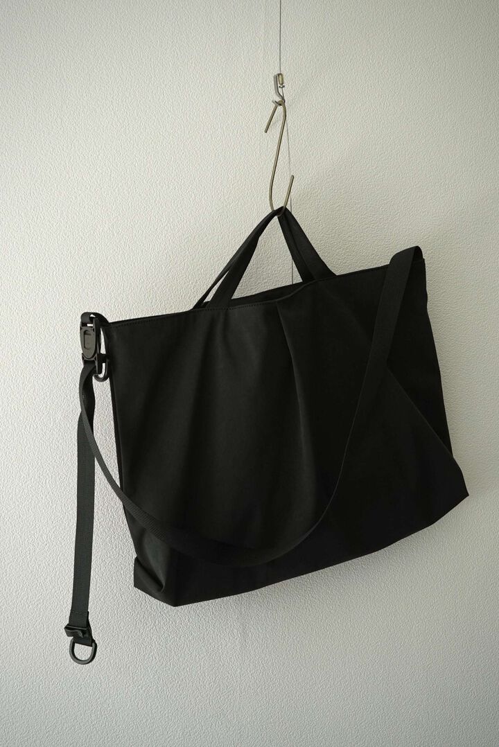 CAP709AC High Density Milcloth / Tuck Tote (BLACK),BLACK, medium image number 4