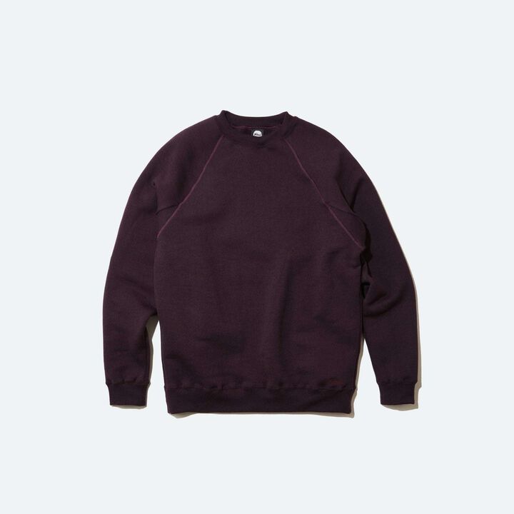 Sweat shirt-relax fit,BURGUNDY, medium image number 2