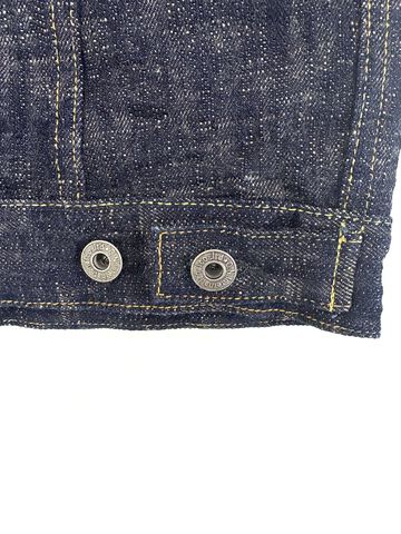 ONI02527P-KASURI 17oz ONI Kasuri Denim TypeⅢ Jacket with handwarmer,, small image number 6