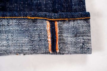 GZ-15SLSTSK-0611 15oz Kase (Skein) Dyed Slim Straight Jeans GRN,GRN, small image number 10
