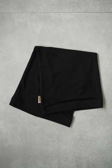 224CS02 Super120s Washable Wool Jersey / Neck Gaiter,EBONY, small image number 2