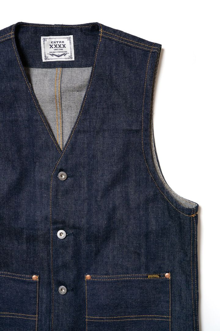 XX602B (000) "XXXX-EXTRA" BUTTON UP VEST 15.8OZ ORGANIC COTTON-Non Wash-M,, medium image number 2