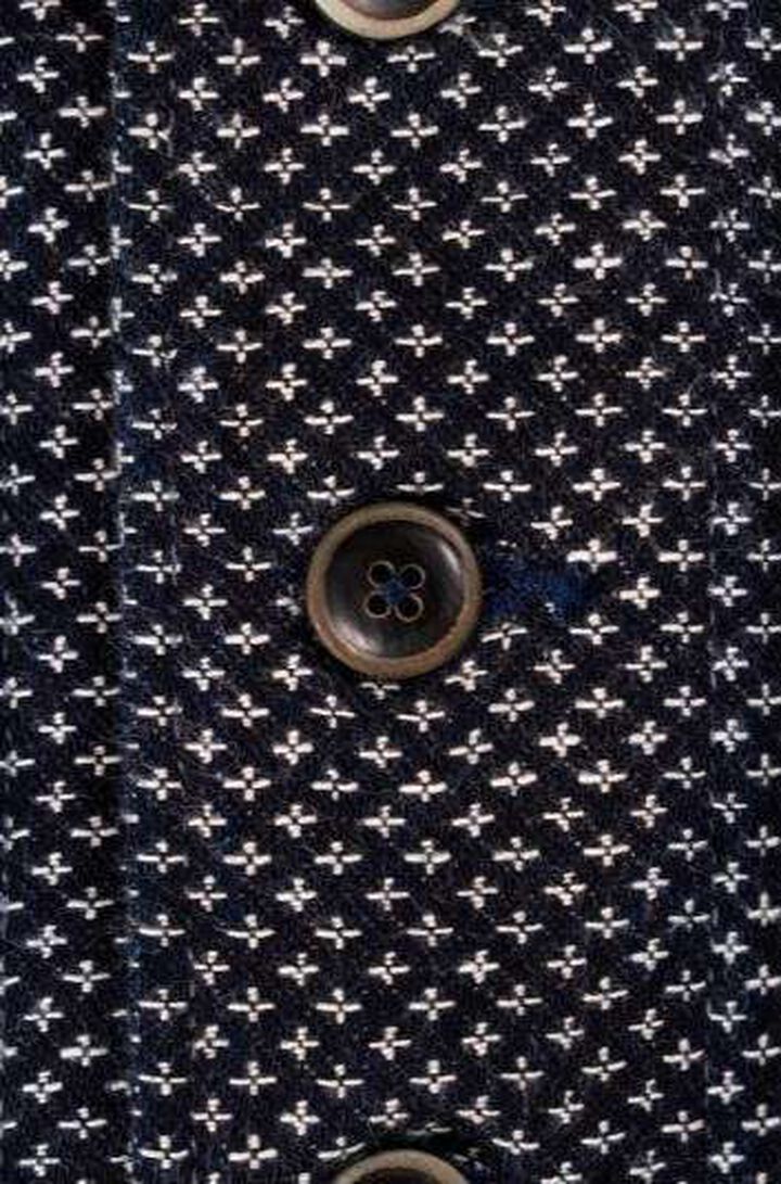 GZ-SLVT-CRS Shawl Collar Vest (Cross Sashiko),, medium image number 4