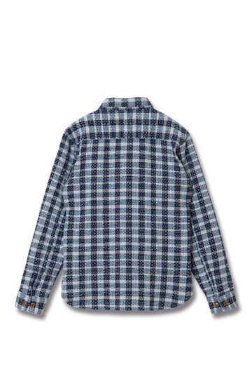 【Pre-Order】5737 INDIGO NORAGI SASHIKO Work Shirts,INDIGO, small image number 1