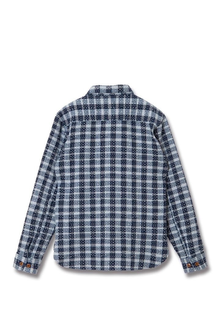 【Pre-Order】5737 INDIGO NORAGI SASHIKO Work Shirts,INDIGO, medium image number 1