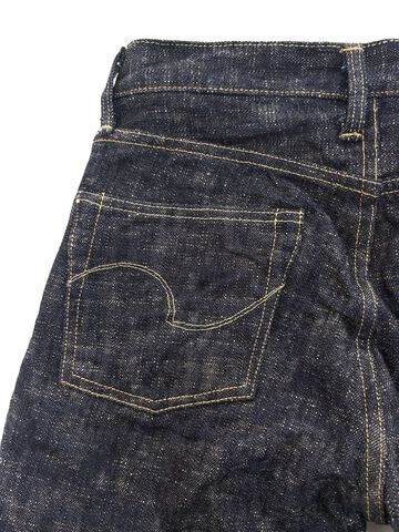 ONI505-KASURI 17oz ONI Kasuri Denim Retro style Regular Straight,, small image number 5