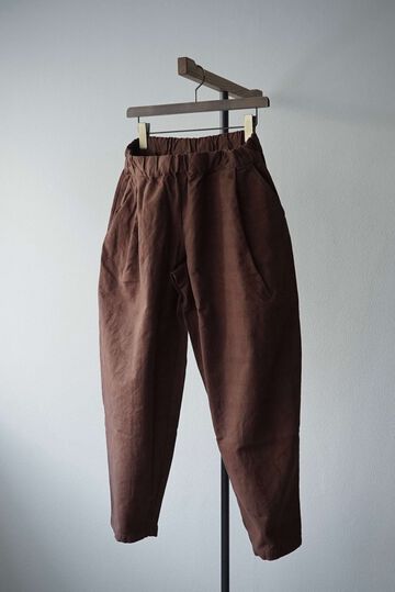 【CAPERTICA】CAP708PT08 Natural Dyed Check / Peg Top Easy Pants,BENGARA, small image number 4