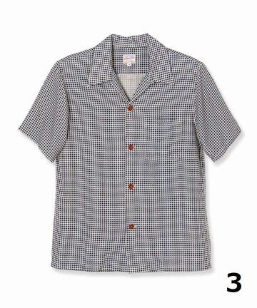 06-092 Indigo print aloha shirt,3, small image number 1