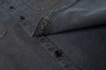 D5745 12oz KASANE NO IROME Denim Shirt,KUROBENI, small image number 7