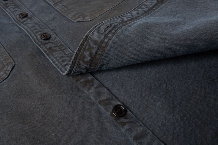 D5745 12oz KASANE NO IROME Denim Shirt,KUROBENI, medium image number 7