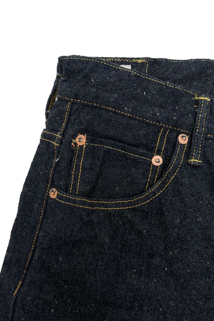ONI902CCD-GOLV 15oz Crushed Concrete Denim Weft: Grayish Olive Kabuki Selvedge High rise Relax Tapered,, medium image number 5