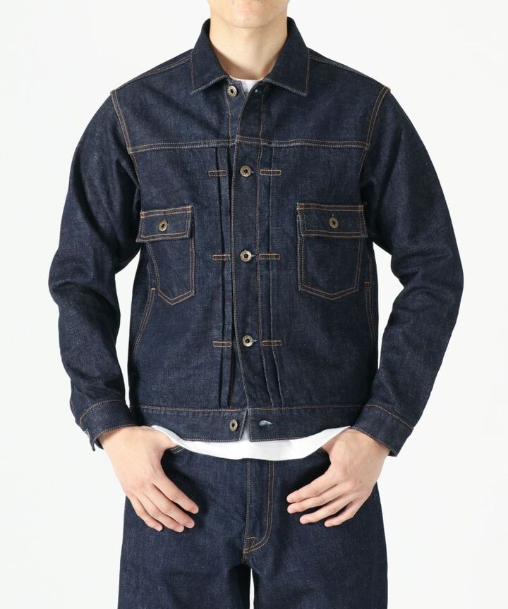 JBGJ1000 14.8oz Type 2nd Denim Jacket,INDIGO, medium image number 0