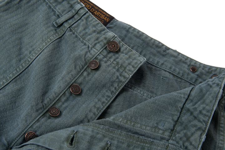 【Pre-Order】1945  Indigo Green Baler Pants Regular Straight,INDIGO GREEN, medium image number 2