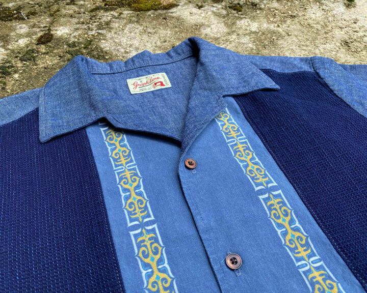 GZ-ITLS-0407 Italian Collar S/S Shirts D.ID-LIGHT INDIGO-4L,LIGHT INDIGO, medium image number 16