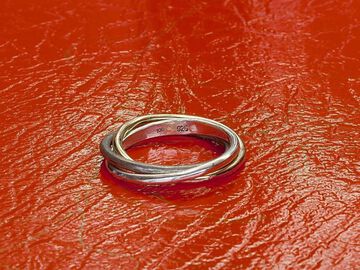 HYO-247BRS Brass Crooked Trinity RING,, small image number 2