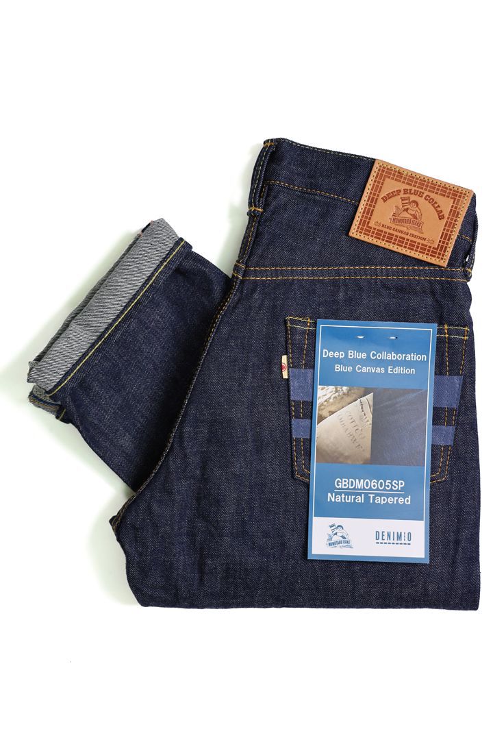 GBDM0605SP MOMOTARO JEANS X DENIMIO LIMITED EDITION 14.7OZ NATURAL TAPERED,, medium