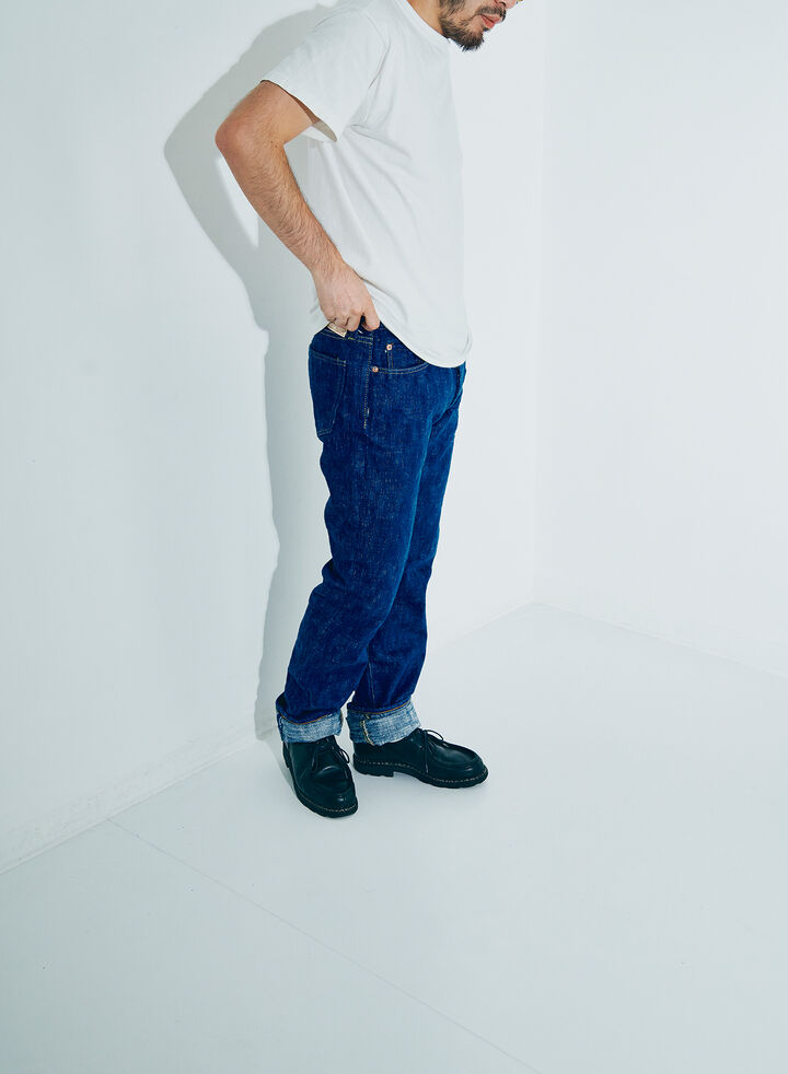 S710XX17OZ-SLB 17oz "MURAKUMO" SLUB SLIM STRAIGHT JEANS,, medium image number 11