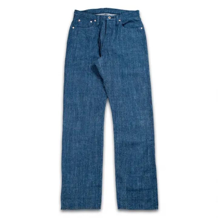 GZ-NPST-AI 13oz Natural Dyed Nep Straight Jeans Indigo,, medium