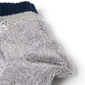 7306 Embroidery Middle Socks,WHITE, small image number 1