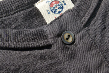 SJST-SC02 "Samurai Cotton Project" Henley Neck T-Shirt,LIGHT KURI, small image number 14
