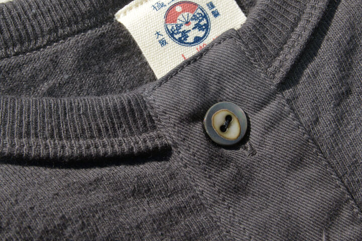 SJST-SC02 "Samurai Cotton Project" Henley Neck T-Shirt,LIGHT KURI, medium image number 14