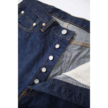 120A 14.0oz Plain Selvedge Denim Button Fly Jeans Line2 Straight,, small image number 3