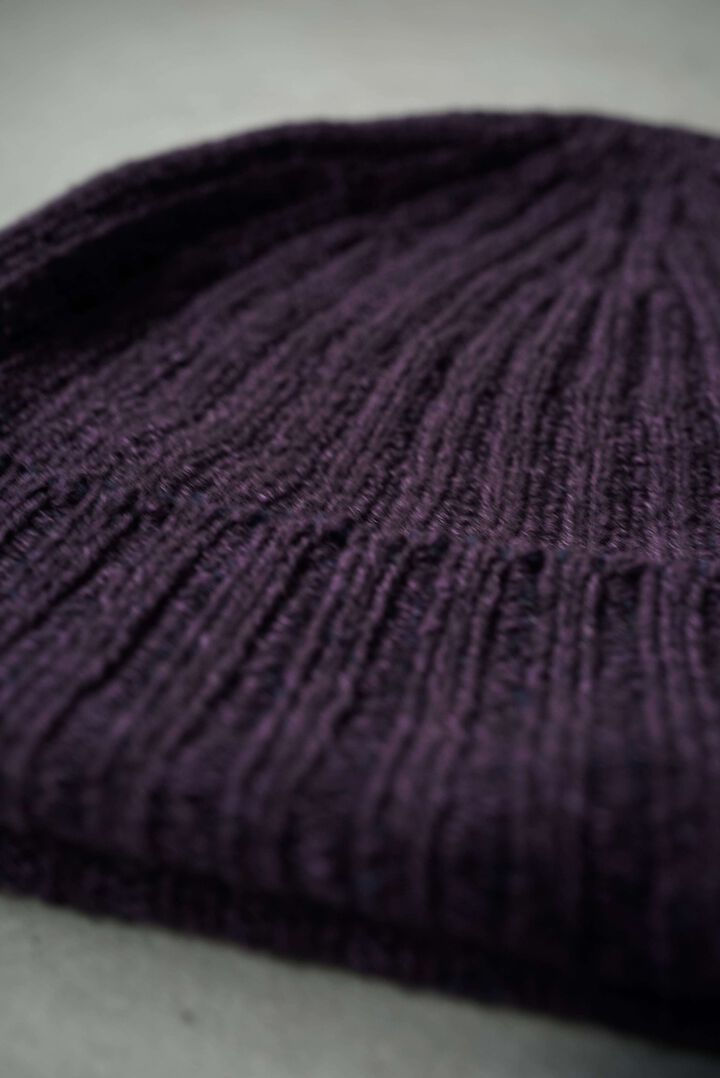 244AC16 Hand Spun Cotton / Knit Cap,CHARCOAL, medium image number 16