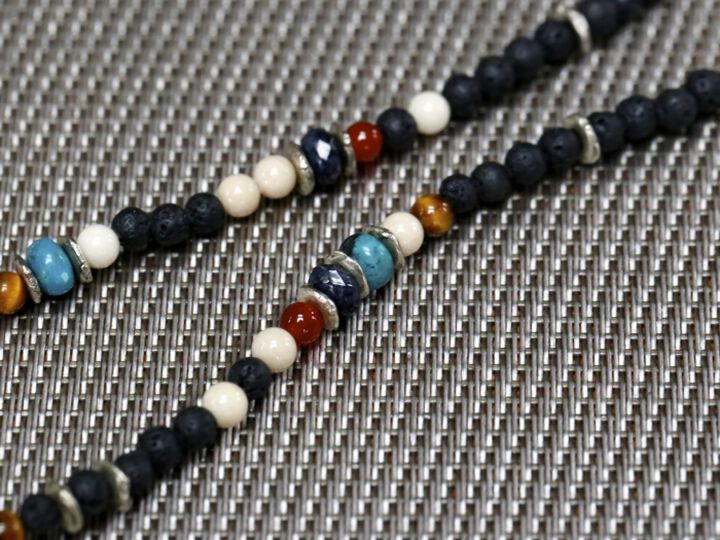 14AHK-121 Lava Stone 3way Choker,, medium image number 2