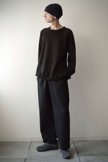 【CAPERTICA】CAP708PT45 Lite Sashiko / Wide Leg Pants,BLACK, small image number 7
