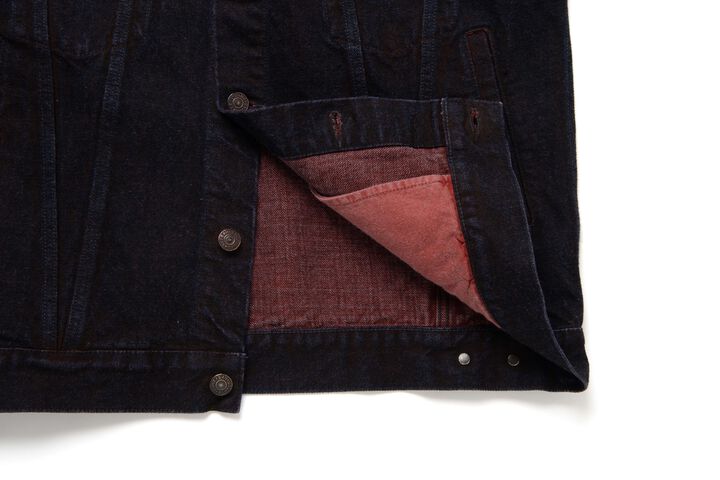 D4621 14oz Bengara Dyed Denim Jacket,, medium image number 6